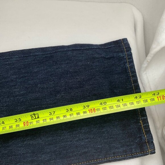 NWT LEVI'S 501 Jeans Men's 33W 34L Button Fly Dark Blue PAKISTAN MADE - Picture 7 of 10